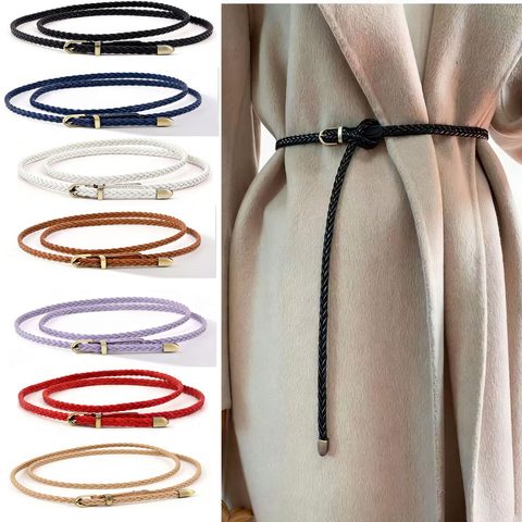 Thin rope belts in several colours